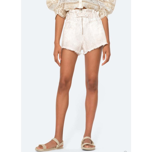 SEA Ny Marble Shorts in Creme, NWT, sz.6 .orig $285. Great‎ Buy - Picture 1 of 9